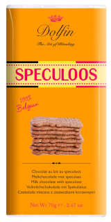 Mliečna čokoláda so sušienkami Speculoos