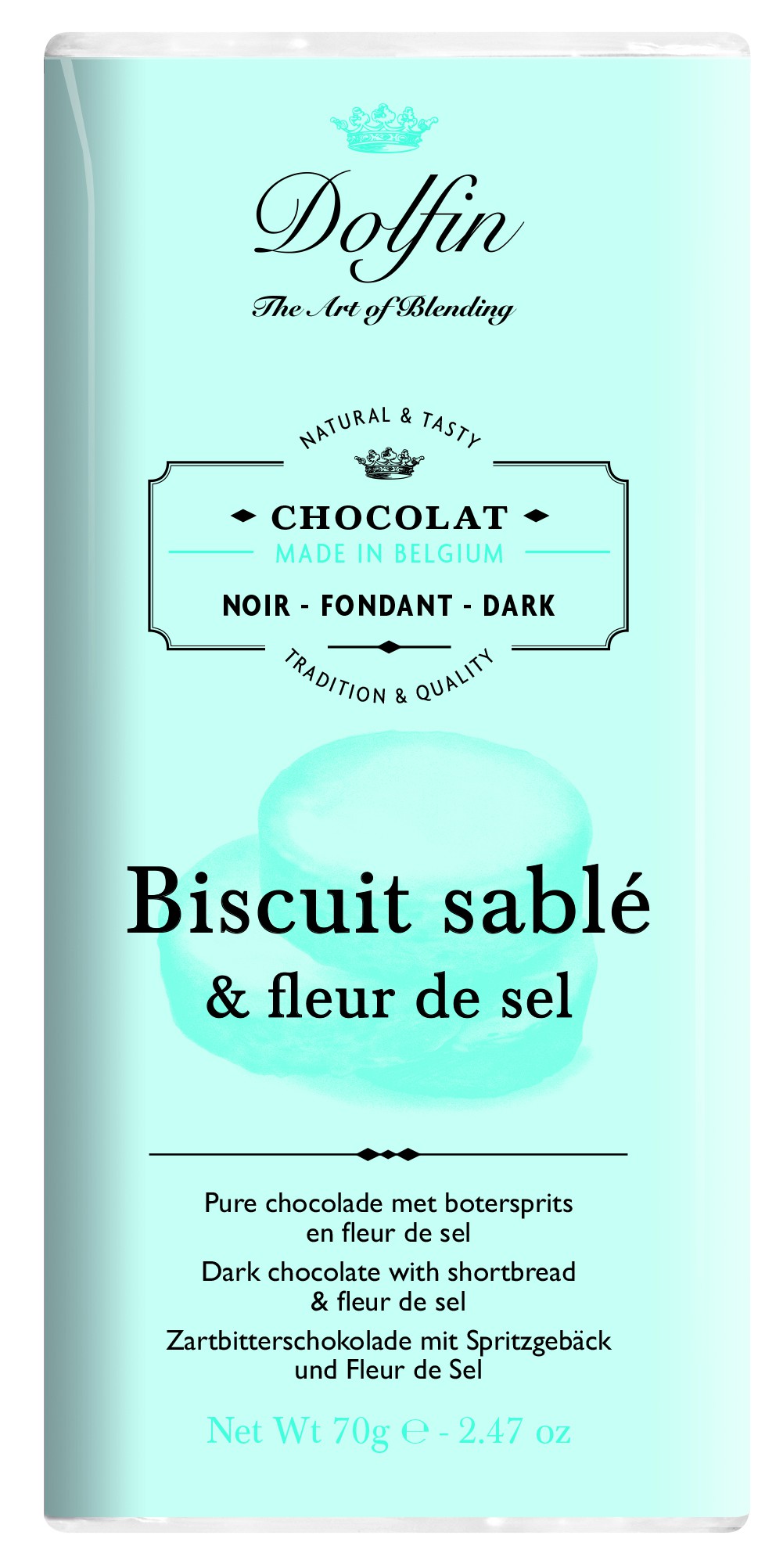 Tmavá čokoláda s Fleur de Sel z Guérande, 70g