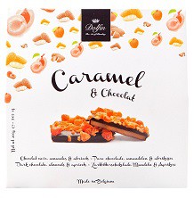 Caramel et Chocolat, tmavá čokoláda marhule & mandle