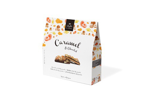 Caramel et Chocolat, mliečna čokoláda a granola