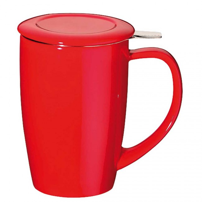 Curve Tall Tea Mug pohár, červená