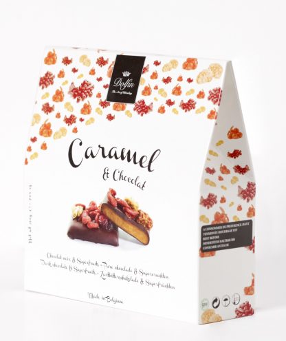 Dolfin - Caramel et Chocolat, dark chocolate & superfruits, 200g