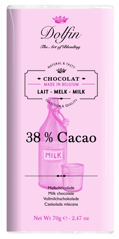 Dolfin - Mliečna čokoláda 38%, 70g
