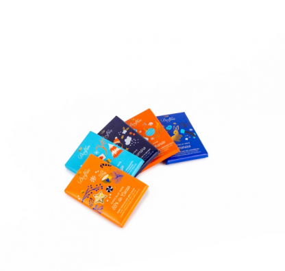 Dolfin -  VIANOCE GUĽA Výber tmavých 10 ks tabuliek o hmotnosti 10g, 5 príchutí, 100 g - Image 4