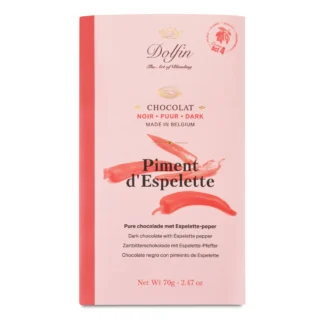Dolfin - Tmavá  čokoláda s Espelette papričkami, 70g